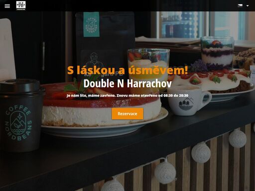 bistro café double n, u autobusové zastávky u ducha hor snídaně, obědy a večeře pro vás s láskou, na mlýnku výběrová káva nordbeans a pilsner urquell na čepu.
