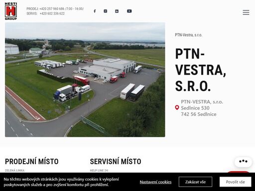 ptn vestra je největší dealer man v čr. importér návěsové techniky od předních evropských dodavatelů s plně vybaveným autorizovaným servisem.