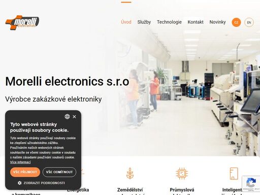 společnost morelli electronics s.r.o. vznikla začátkem roku 2013 spojením dlouholetých partnerů v oblasti elektroniky.