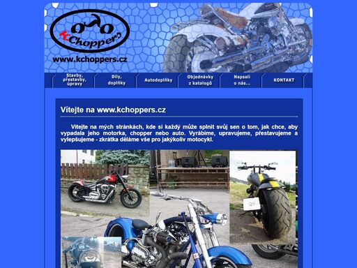 přestavby motocyklů, chopperů, automobilů - tuning; červená voda, králíky, králicko, ústí nad orlicí