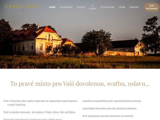 klášterní dvůr temechov je to pravé místo pro vaši svatbu, oslavu, či team-building.