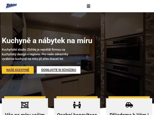 kuchyňské studio zbihlej vyrábí kuchyně a nábytek již přes 20 let, vše za cenu běžně dostupných modelů. rychle, spolehlivě a na míru.