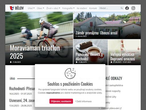 obec bělov, první písemná zmínka 1141, počet obyvatel 315 (1.1.2022)