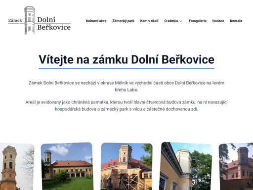 zámek dolní beřkovice - kulturní památka v okrese mělník