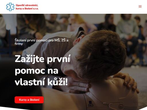 správně poskytnutá laická první pomoc výrazně zvyšuje šanci na šťastný konec. vyberte si z nabídky kurzů pro školy nebo firmy a naučte se, jak pomoci člověku po nehodě nebo s vážnými a akutními zdravotními problémy.