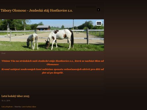 ustájení koní - stáj hostkovice