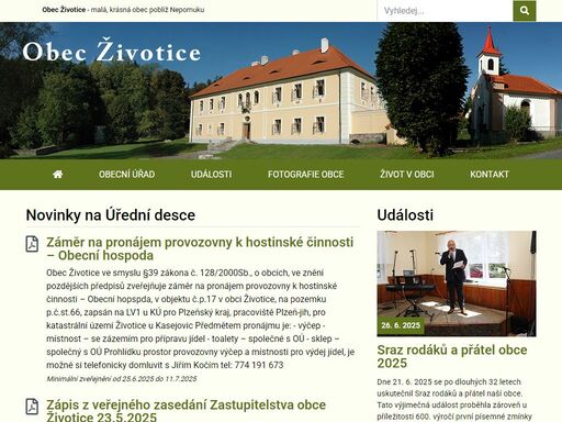  obec životice