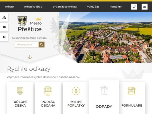 oficiální stránky města přeštice
