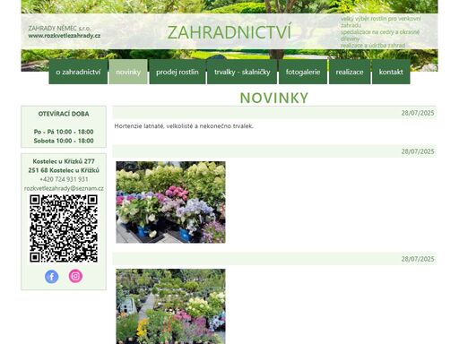od začátku jara jsou pro vás připraveny k prodeji balkonové květiny a letničky, různých druhů a barev.