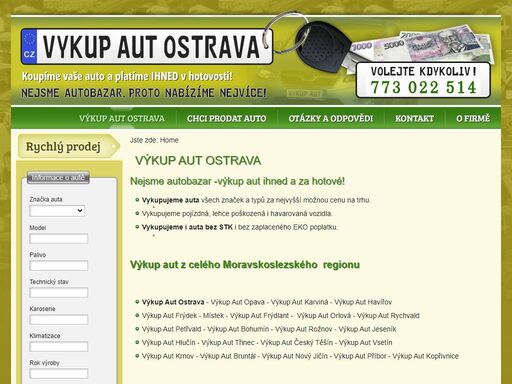 vykup-aut-ostrava.cz - vykoupíme váš automobil za reálnou cenu a vše zařídíme za vás!