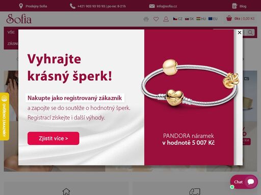 nakupujte šperky v online zlatnictví sofia.cz. užijte si pohodlný nákup oblíbených zlatých či stříbrných šperků v našem e-shopu s bezpečným a rychlým doručením.