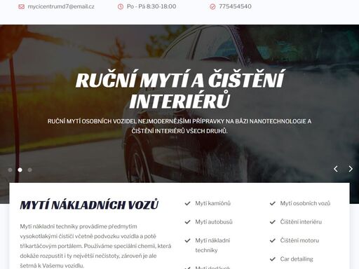 mytí nákladní techniky provádíme předmytím vysokotlakými čističi včetně podvozku vozidla a poté tříkartáčovým portálem. 