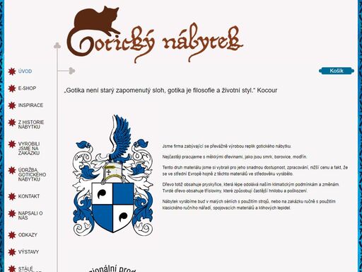 repliky gotického nábytku