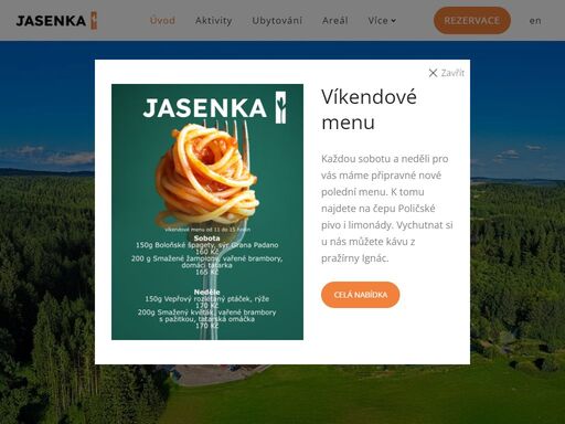 prožijte na jasence jedinečnou dovolenou v překrásné přírodě chko žďárských vrchů v těsné blízkosti nového města na moravě.