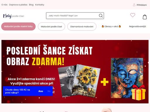 talent nepotřebujete, staňte se malířem hned teď. obrazy na maluj podle čísel jsou skladem. s námi vám malování půjde. skvělé jako dárek.