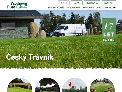 pěstování a pokládka přírodních travních koberců nejvyšší kvality, příprava umělých travních povrchů a regenerace a údržba trávníků.