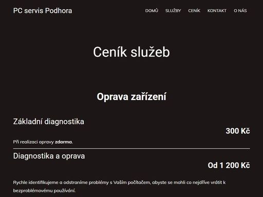 férový ceník bez překvapení. vždy vás předem informujeme o ceně, žádné skryté poplatky. pro přesnou kalkulaci nás kontaktujte!