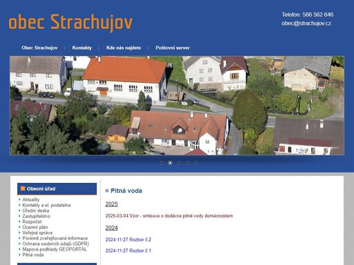 stránky obce strachujov u jimramova