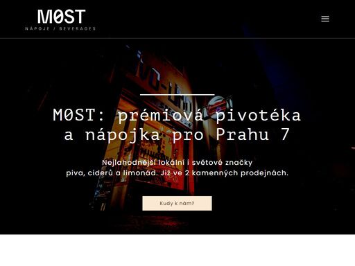 m0st je výběrová kamenná pivotéka a nápojka pro prahu 7. vyhledáváme, dovážíme a prodáváme lahodné a inovativní alko + nealko nápoje ve skle.