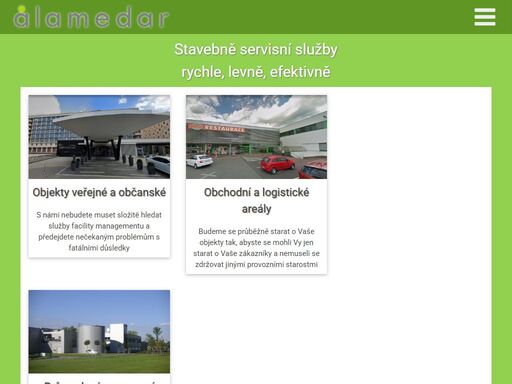 alamedar nabízí stavebně servisní služby rychle, levně, efektivně