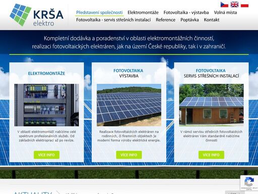 realizujeme veškeré elektro práce, revize, rekonstrukce, centrální vysavače, solární panely a další.