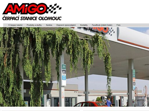 čerpací stanice amigo, olomouc - moderní čerpací stanice - levné a kvalitní tankování včetně vody do ostřikovačů a široký výběr zboží v prodejně.