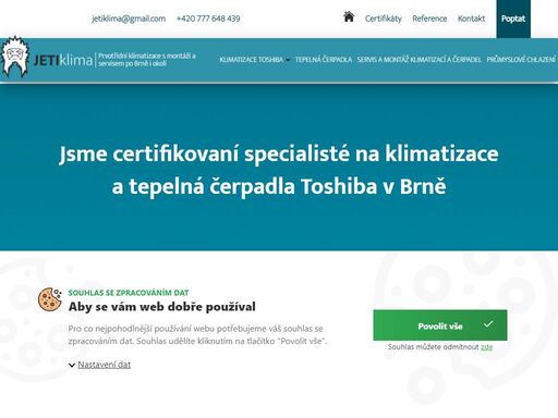 jsme certifikovaní specialisté na klimatizace toshiba, tepelná čerpadla a vzduchotechniku v brně?provádíme montáž i servis - do bytů, kanceláří nebo skladů.
