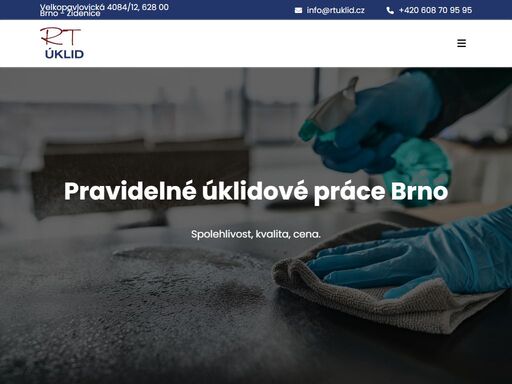 potřebujete úklidovou firmu v brně? nabízíme profesionální úklid domácností i kanceláří. kontaktujte nás pro rychlé a spolehlivé úklidové služby!