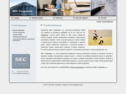 sec corporate, právní poradenství a ekonomicko-právní poradenství