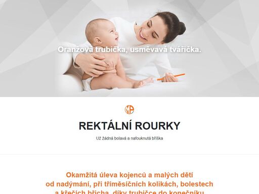 trubice do konečníku je snadná pomoc pro kojence a malé děti při nadýmání, tříměsíčních kolikách, záchvatech breku.