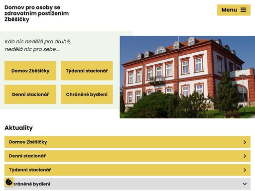 domov poskytuje služby sociální péče osobám se zdravotním postižením. cílem poskytovaných služeb je zmírnění sociálního vyloučení klientů a zvýšení kvality jejich života.