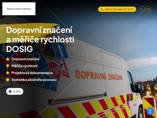 dopravní značení, měřiče rychlosti, dopravní příslušenství, projektová dokumentace, statistika silničního?provozu