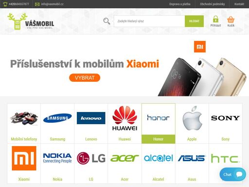 skladem široký sortiment příslušenstí, tvrzených skel a všech typů obalů pro mobilní telefony.