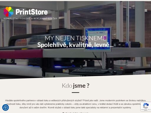 velkoplošný tisk, rollupy, popup stěny, plakáty, letáky, vizitky, brožury, 3d loga, lightboxy, reklamní desky, polepy výloh, výstrče, katalogy.