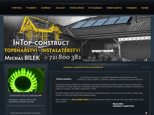 profesionální partner pro opravy, rekonstrukce a výstavbu nových rozvodů vody, topení a plynu
