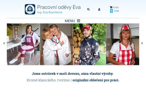 nabízíme paracovní oděvy, zdravotnické oděvy, gastro oděvy a další. na velikosti zakázky nezáleží, pracovní oděvy eva je tu pro všechny.
