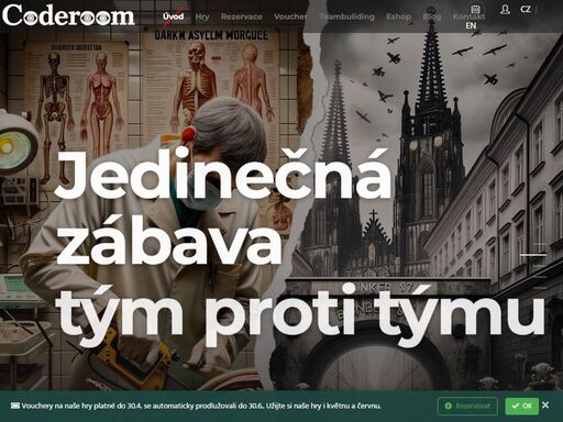 originální únikové hry v praze. hrajte hry v coderoom nebo na vaší firemní akci kdekoliv v čr. únikové hry oceněné tripadvisorem i konferencí trend event.