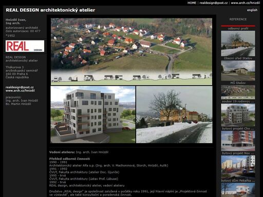 real design architektonický atelier, hnízdil ivan, ing arch.