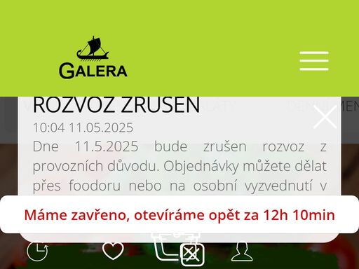 pizzerie galera je vyhlášená pardubická restaurace a pizzeria v centru města. děláme kvalitní pizzu, burgery, tortilly, saláty atd. polední menu: po – pá.