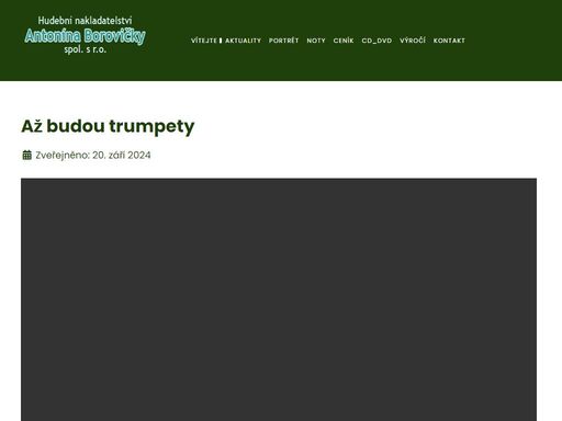 oficiální stránky hudebního nakladatelství skladatele antonína borovičky.