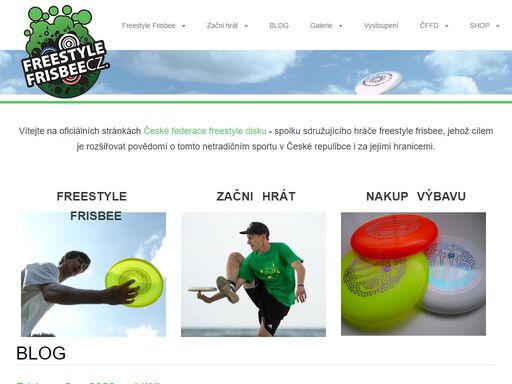 oficiální stránky české federace freestyle disku. informace o sportu frisbee freestyle, blog, tipy a triky, foto a video, e-shop.