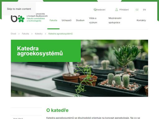 fzt ju poskytuje vysokoškolské vzdělání ve všech stupních studia. fakulta také intenzivně spolupracuje s podnikatelským sektorem v oblasti poradenství a smluvního výzkumu.