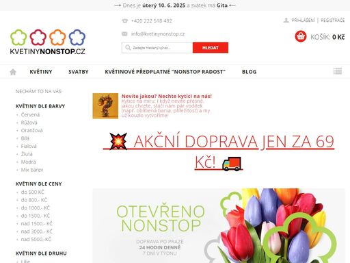 homepage.  ?? akční doprava jen za 69 kč! ??
      
francouzská 34, praha 2 - vinohrady - nonstop
vinohradská 2543/214b, praha 10 -nonstop
ostatní prodejny podle podle své otevírací doby.