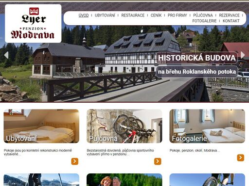 penzion modrava - šumava je skvělým místem pro rodinnou rekreaci, firemní školení, pořádání srazu, ubytování ozdravných pobytu dětí školního a předškolního věku a podobných akcí. součástí je pujčovna horských kol, běžek, vozíků ....