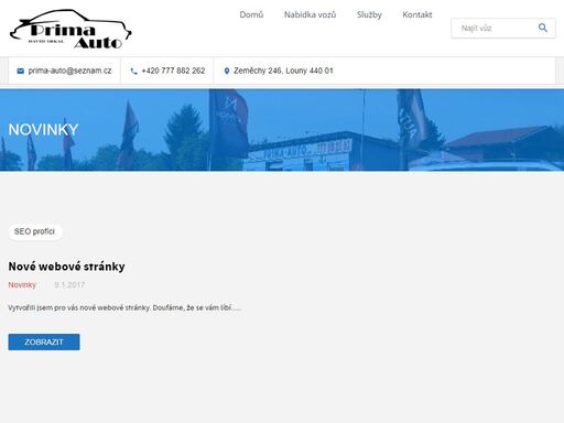 autobazar louny / zeměchy u loun, každý týden nová auta. nabízíme servis, dovoz ze srn, odtahovou službu, přípravu na stk a mnohé další.