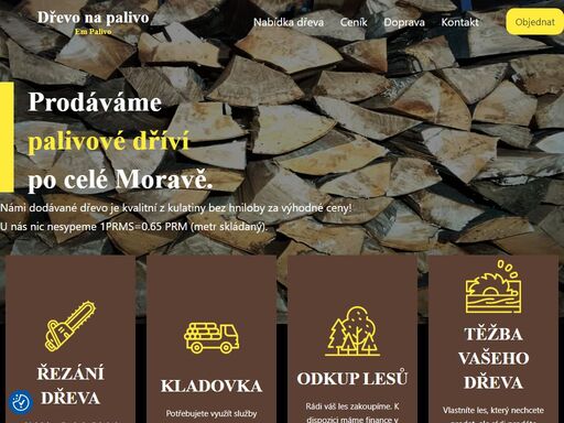 jsme dodavatelé palivového dříví - tvrdé, měkké, bukové. poskytujeme služby s kladovkou, vykupujeme lesy, nabízíme řezání a štípání dřeva...
