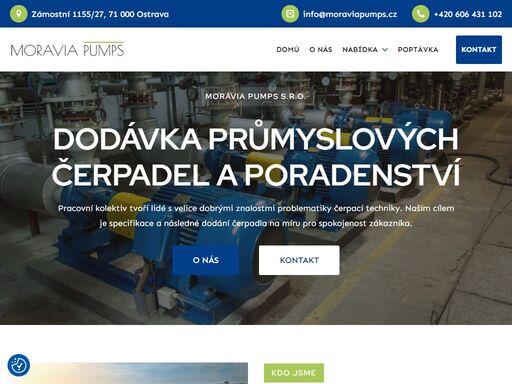 cílem moravia pumps je hledat optimální řešení pro vaše aplikace. spolupracujeme s předními výrobci čerpadel. nejen dodávka čerpadel, ale i poradenství spolu se specifikací zadání pro daný problém je naší nedílnou součástí nabídky.
