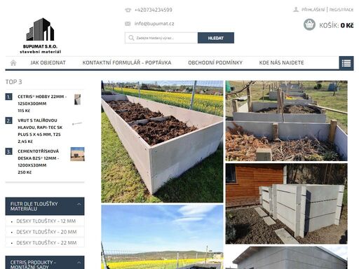 homepage.  !!!  nově 2025– kontaktujte nás přímo na sklad po-pá, 7:30-15:30 !!!
 tel. 608 429 291
  kde nás najdete:  bupumat s.r.o. křimice

 