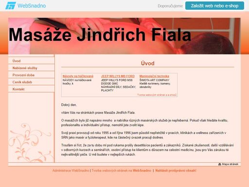 masáže jindřich fiala