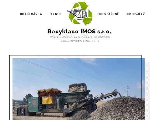 jsme nejlevnější zpracovatel stavebního odpadu ve zlíně a okolí, ekorema zlín s.r.o. provozuje zařízení pro sběr a recyklaci stavebního odpadu v tečovicích od ledna 2019. odpady neukládáme, ale zpracováváme, metodami drcení a třídění, takže u nás odpad nejen odevzdáte, ale zároveň si můžete vybrat ze sortimentu recyklátů, které vám dobře poslouží jako levná, ale kvalitní náhrada za konvenční podsypové materiály.